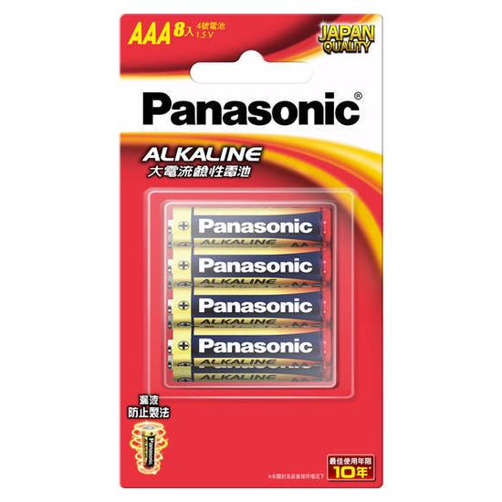 Panasonic鹼性電池-AAA4號8入- 全聯小時達