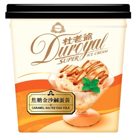 杜老爺超級冰淇淋-焦糖金沙鹹蛋黃口味 600g