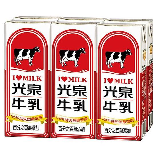 光泉純100%保久乳 200mlx6入