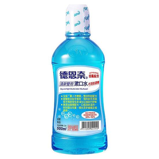 德恩奈清新雙效漱口水(含氟配方) 500ml