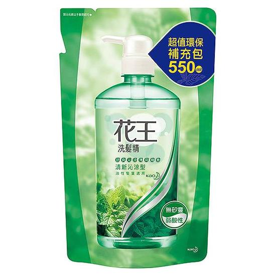 花王洗髮精補充包-清新沁涼型 550ml