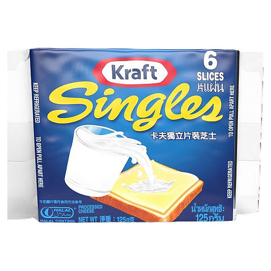 卡夫獨立片裝芝士 125g