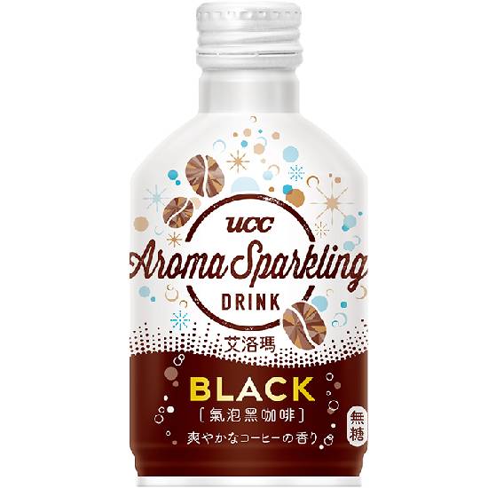 UCC艾洛瑪氣泡黑咖啡(無糖) 290ml