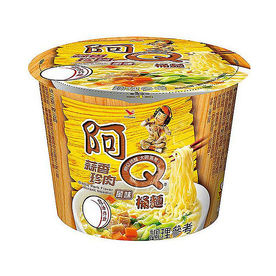 統一阿Q桶麵-蒜香珍肉風味 106g