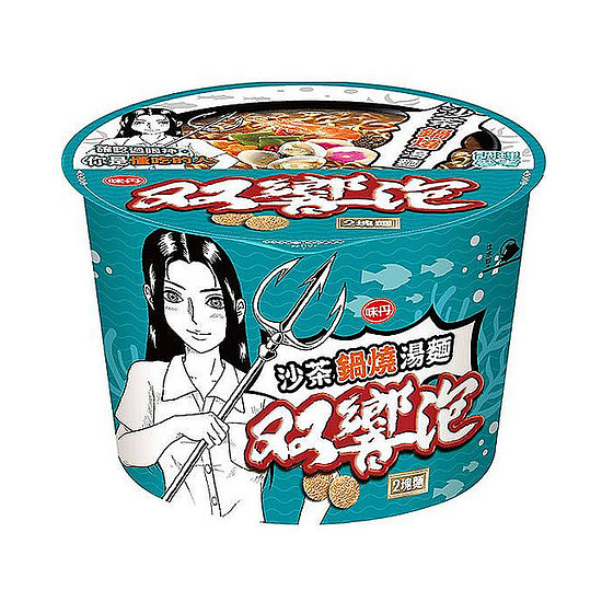 味丹雙響泡沙茶鍋燒湯麵 113g