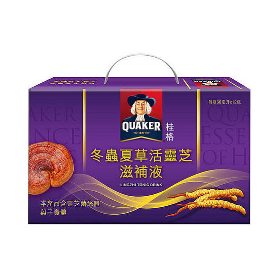 桂格冬蟲夏草活靈芝珍貴滋補液 60mlx12瓶