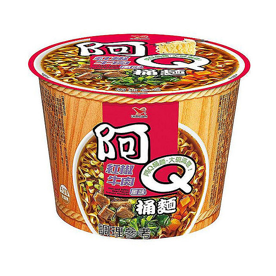 阿Ｑ桶麵-紅椒牛肉風味桶麵 101g