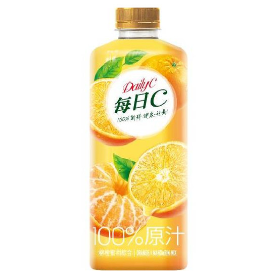 每日C100%柳橙蜜柑綜合果汁 1300ml