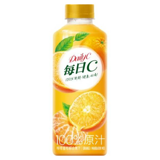 每日C100%柳橙蜜柑綜合果汁 800ml