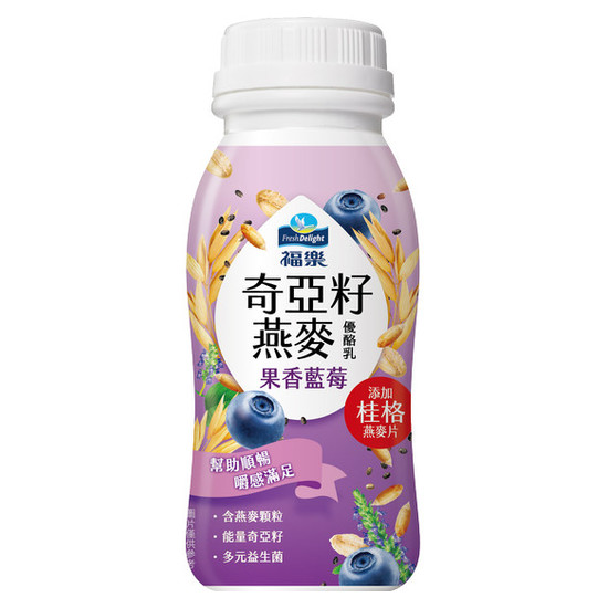 福樂燕麥果香藍莓優酪乳 210ml