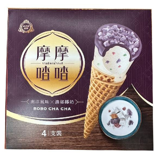 杜老爺甜筒-摩摩喳喳冰淇淋 82g*4入