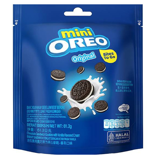 迷你奧利奧巧克力夾心餅乾-香草口味 58.4g