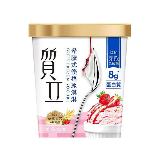 質立希臘式優格冰淇淋-草莓燕麥 200g