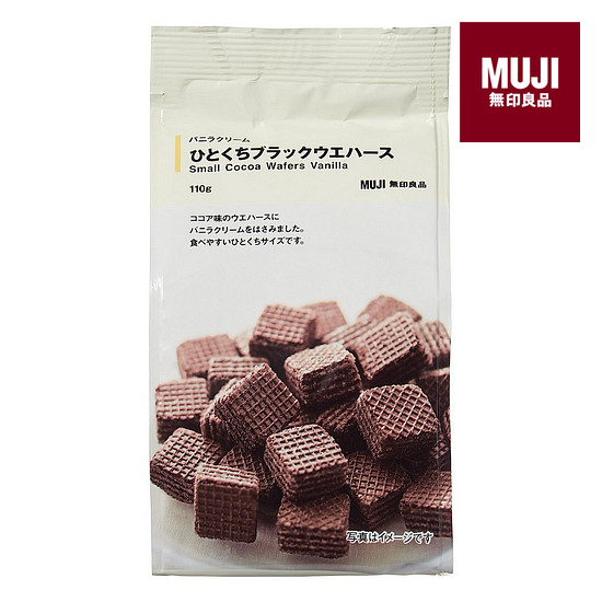 無印良品一口可可夾心酥-香草奶油風味 110g