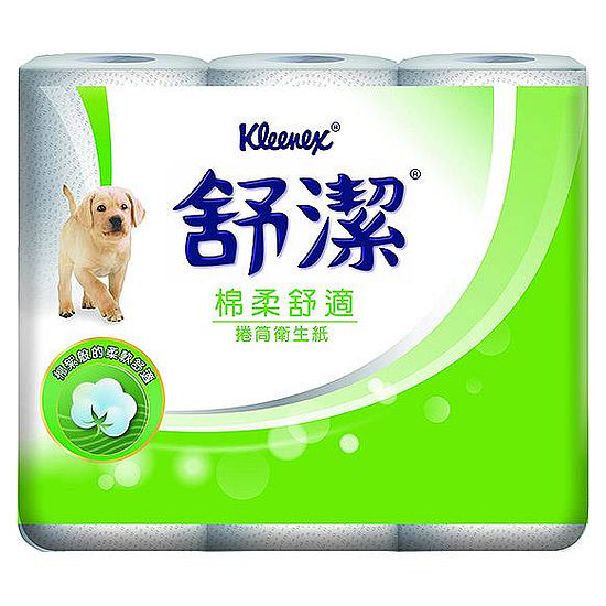 舒潔棉柔舒適捲筒衛生紙 300張x6捲