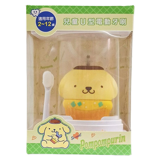 Pompompurin兒童U型電動牙刷-布丁狗 1組