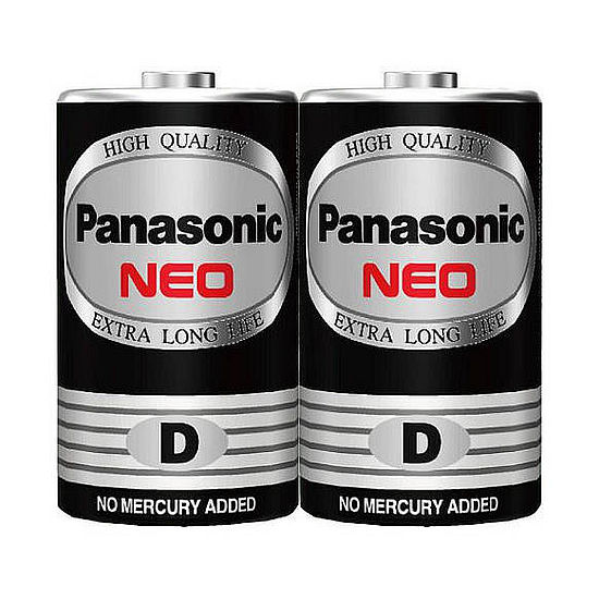 Panasonic乾電池-黑色1號1.5V 2入