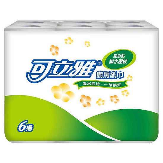 可立雅廚房紙巾 60組*6捲