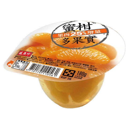 盛香珍蜜柑多果實 180g