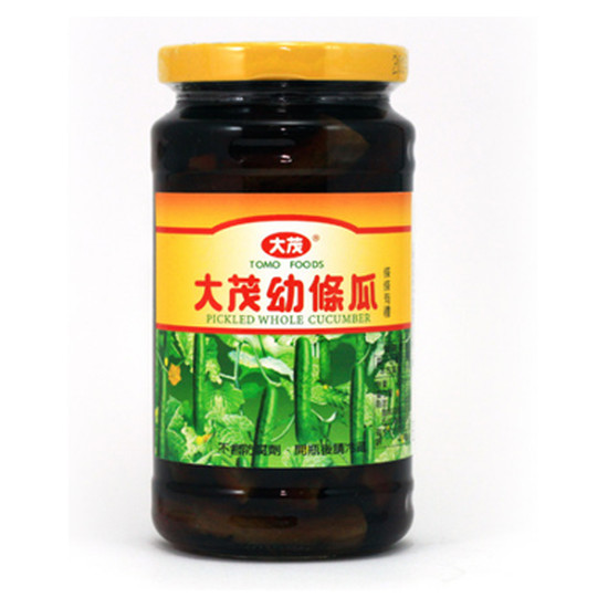 大茂幼條瓜(玻璃瓶) 內容量375g固形量210g