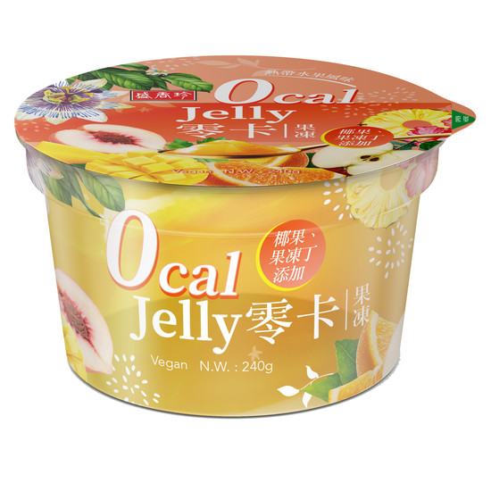 盛香珍零卡果凍-熱帶水果風味 240g