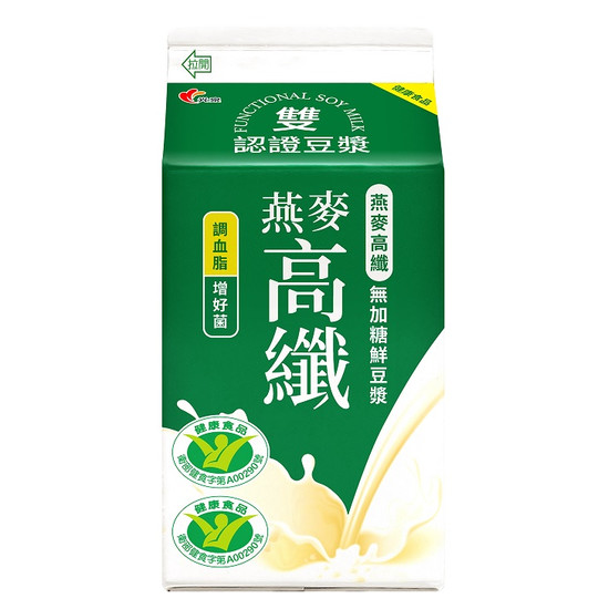 光泉燕麥高纖無加糖鮮豆漿 450ml