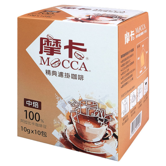 摩卡精典濾掛咖啡-中焙 10g*10入