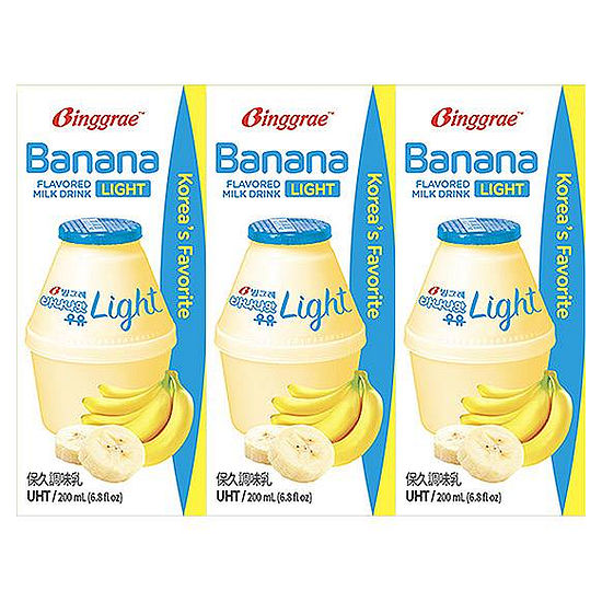Binggrae保久調味乳-香蕉風味 200ml*6入