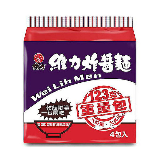 維力炸醬麵重量包 123gx4入