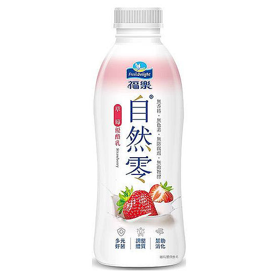 福樂自然零草莓優酪乳 920ml