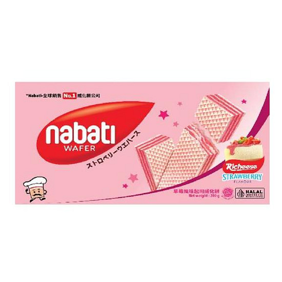 麗芝士Nabati起司威化餅-草莓風味 200g