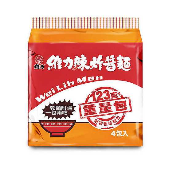 維力辣炸醬麵重量包 123g*4入
