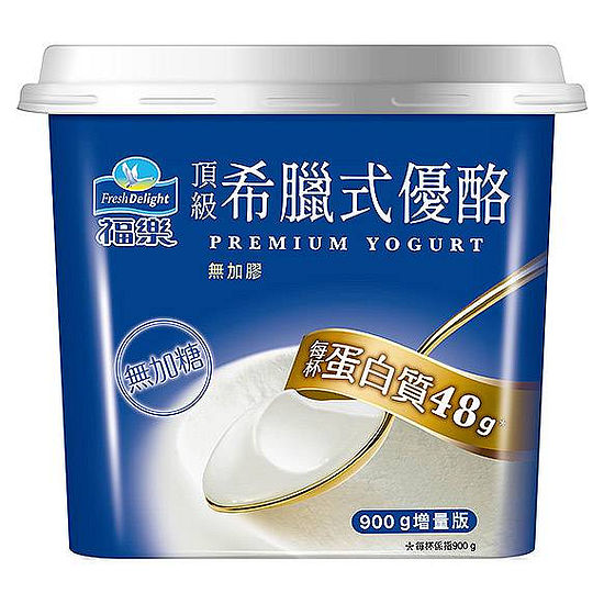 福樂頂級無加糖希臘式優酪 900g