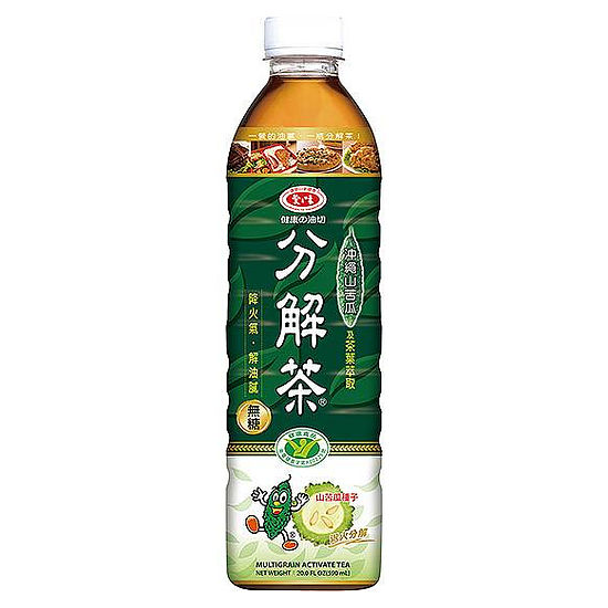 愛之味健康的油切分解茶(無糖) 590mlx6入