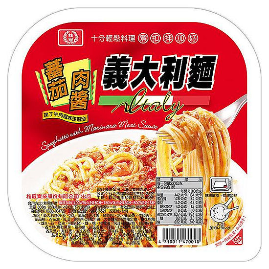 桂冠輕鬆生活蕃茄肉醬義大利麵 330g