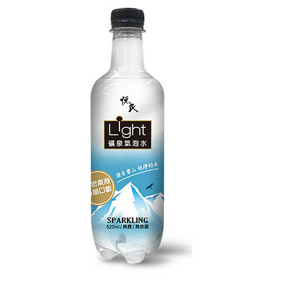 悅氏Ｌｉｇｈｔ礦泉氣泡水 520ml