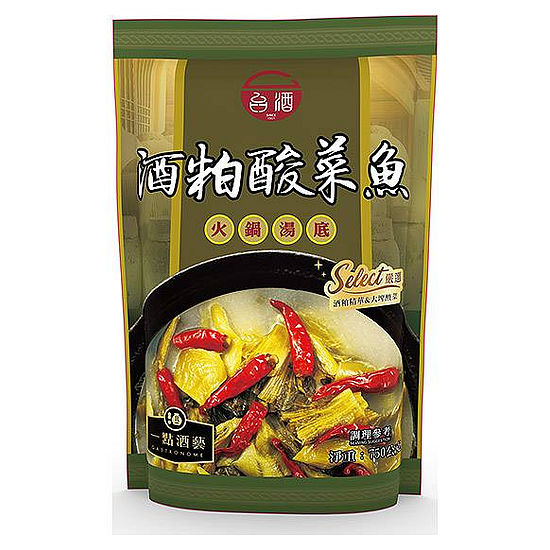 台酒酒粕酸菜魚風味火鍋湯底調理包 750g