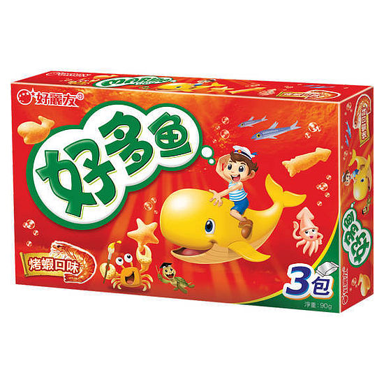 好麗友好多魚餅乾-烤蝦口味 90g
