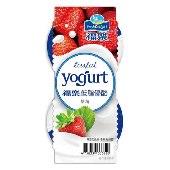 福樂低脂優酪-草莓 100gx2入