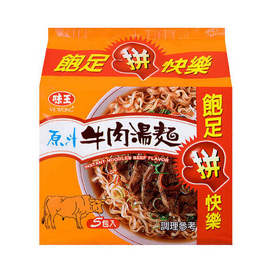 味王原汁牛肉湯麵 82gx5