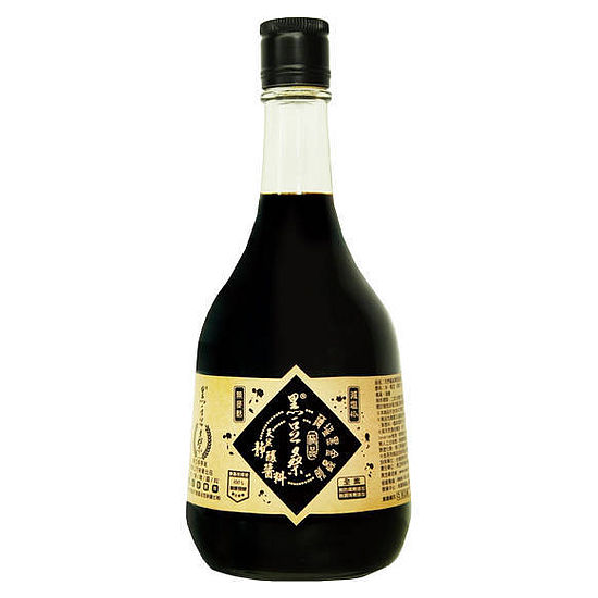 黑豆桑天然靜釀醬料-極品薄?黑金醬油 500ml