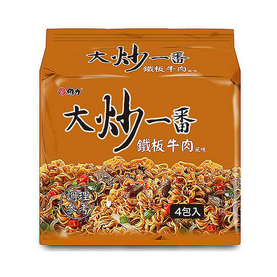 維力大炒一番-鐵板牛肉風味麵 85gx4入