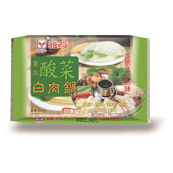 雅方東北酸菜白肉鍋 1000g