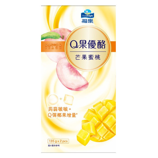 福樂Q果芒果蜜桃優酪 135g*2入