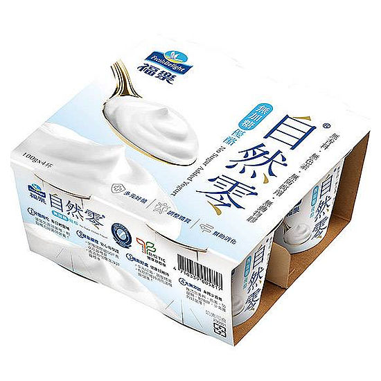福樂自然零無加糖優酪 100g*4入