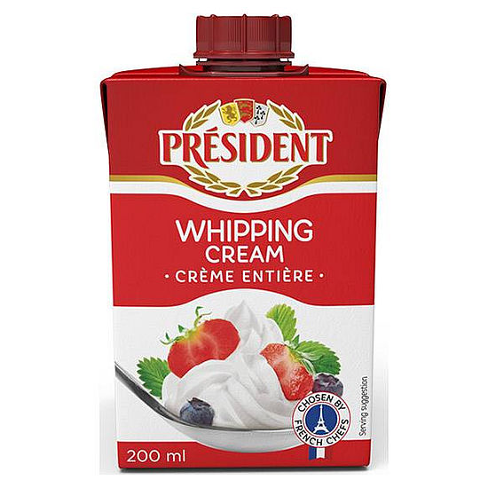 總統牌動物性鮮奶油 200ml