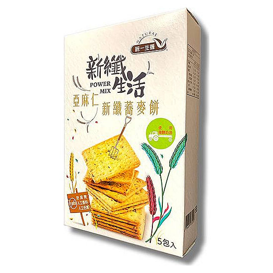 統一生機新纖蕎麥餅-亞麻仁 75g