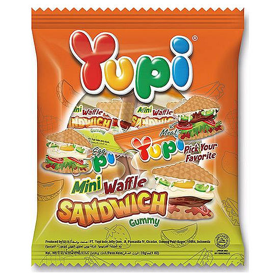 Yupi呦皮鬆餅三明治造型軟糖 84g