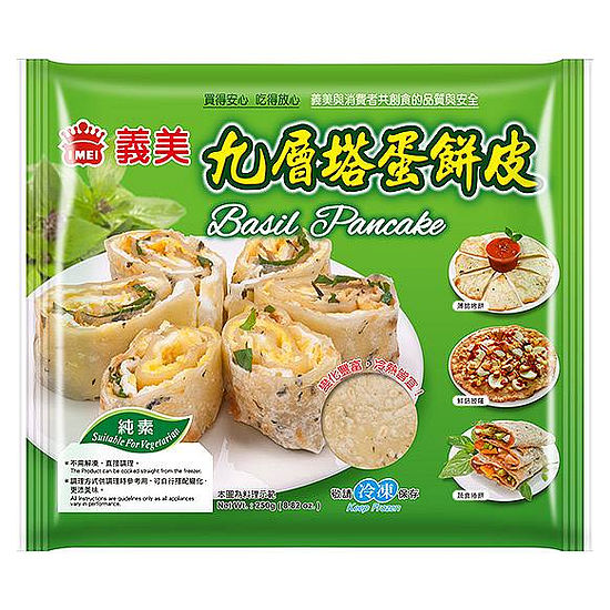 義美蛋餅皮-九層塔 50g*5入