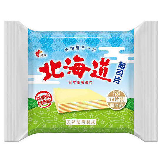 光泉北海道原味起司片 210g(14片)